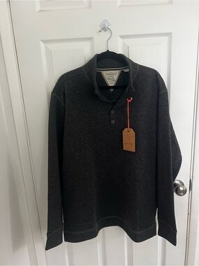Weatherproof Vintage Dark Gray Hooded Pullover